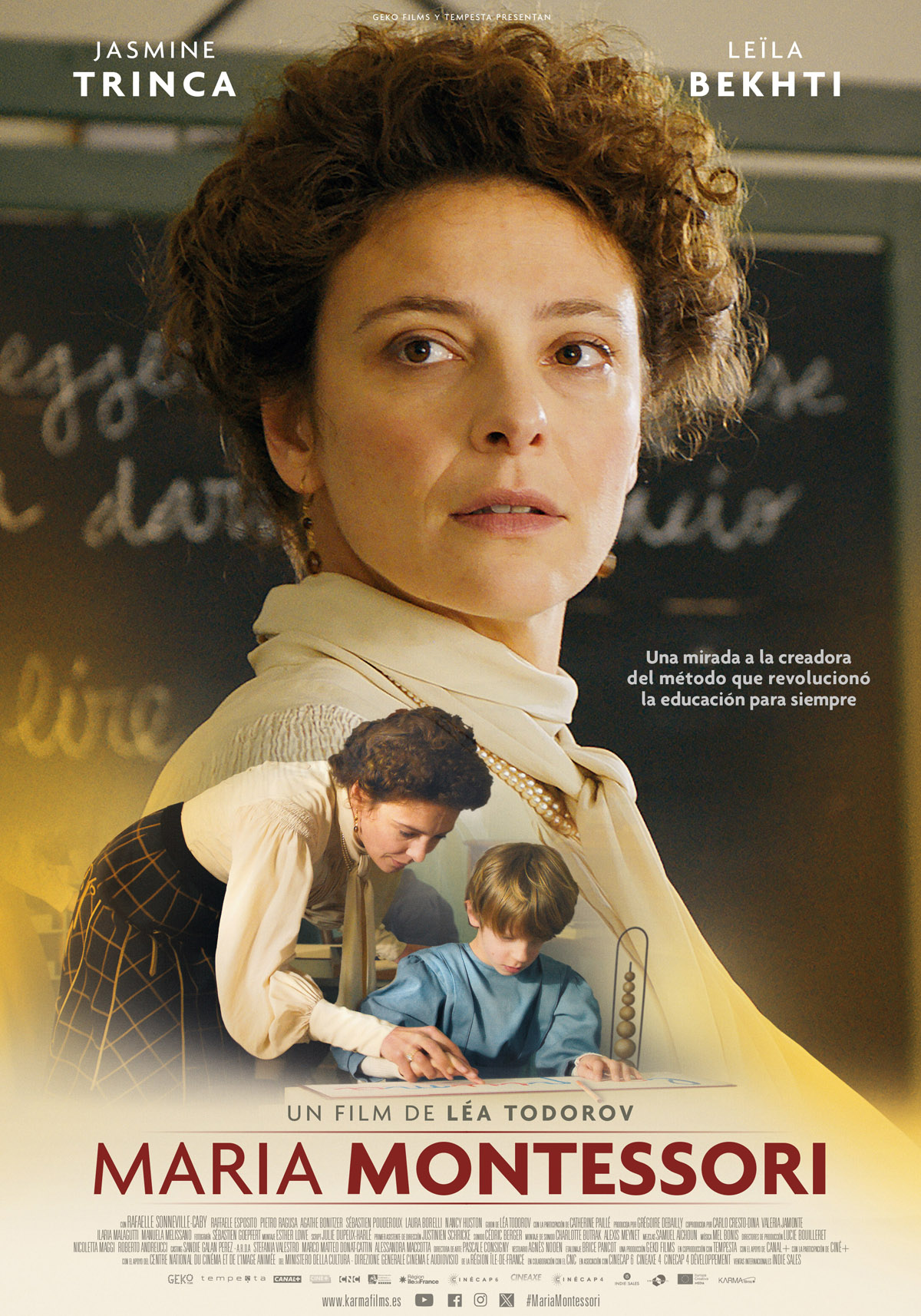 Ficha, tráiler y póster de María Montessori