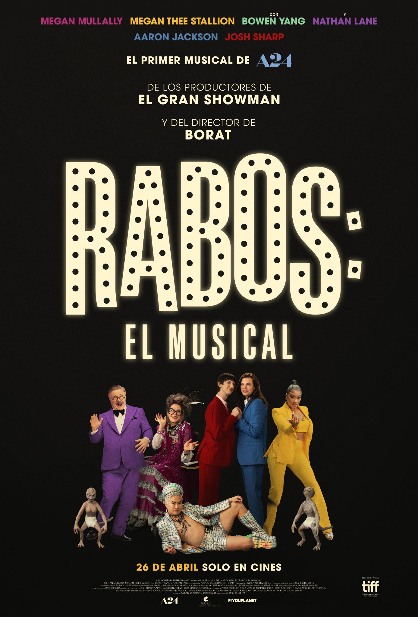 Ficha, tráiler y póster de Rabos: El musical
