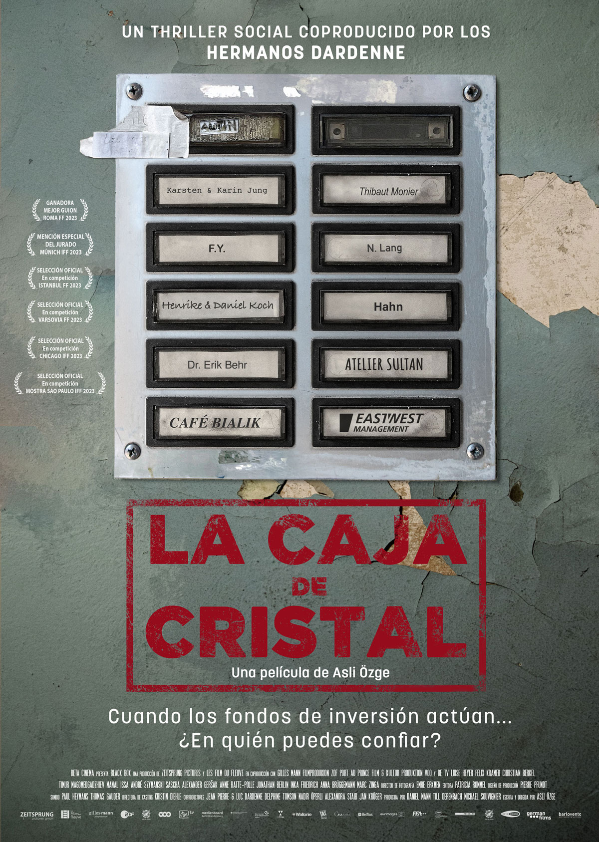 Póster de La caja de cristal Póster de La caja de cristal