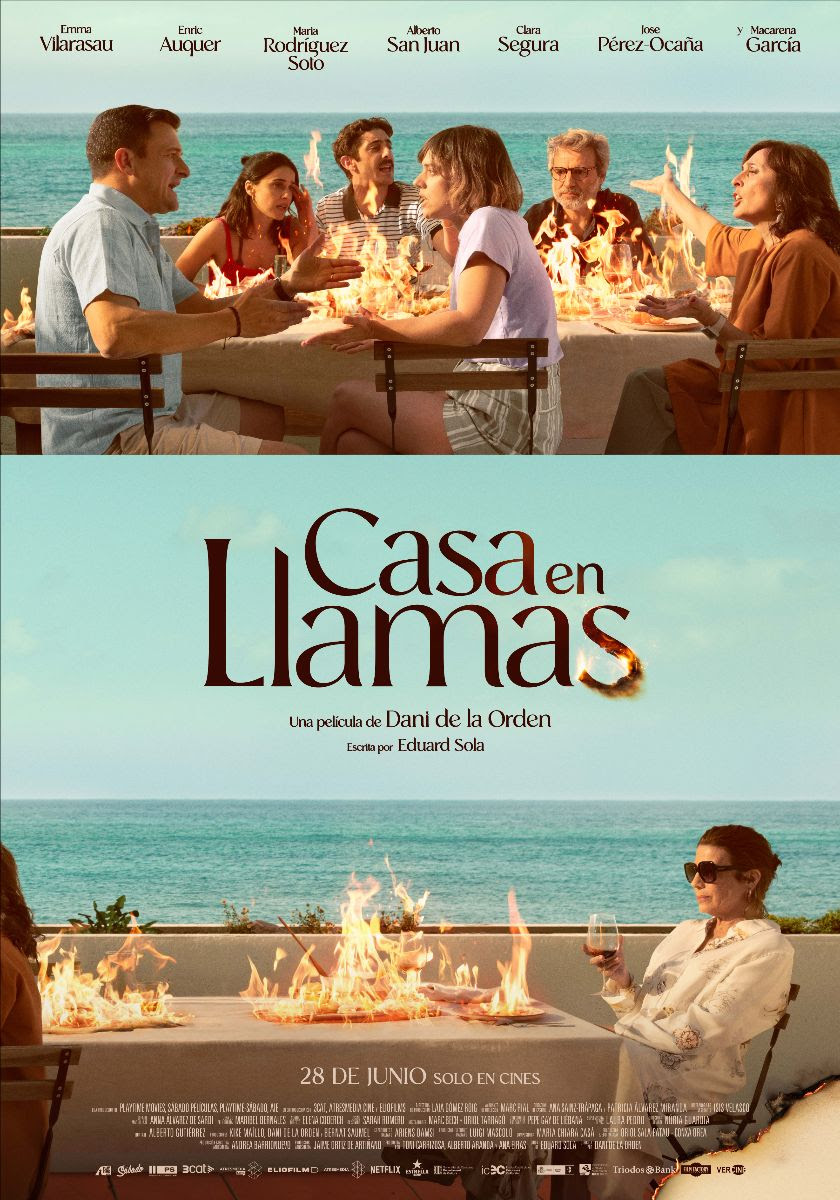 Póster de Casa en llamas