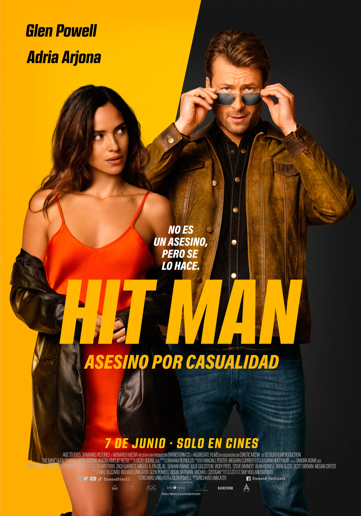 Póster de Hit Man. Asesino por casualidad