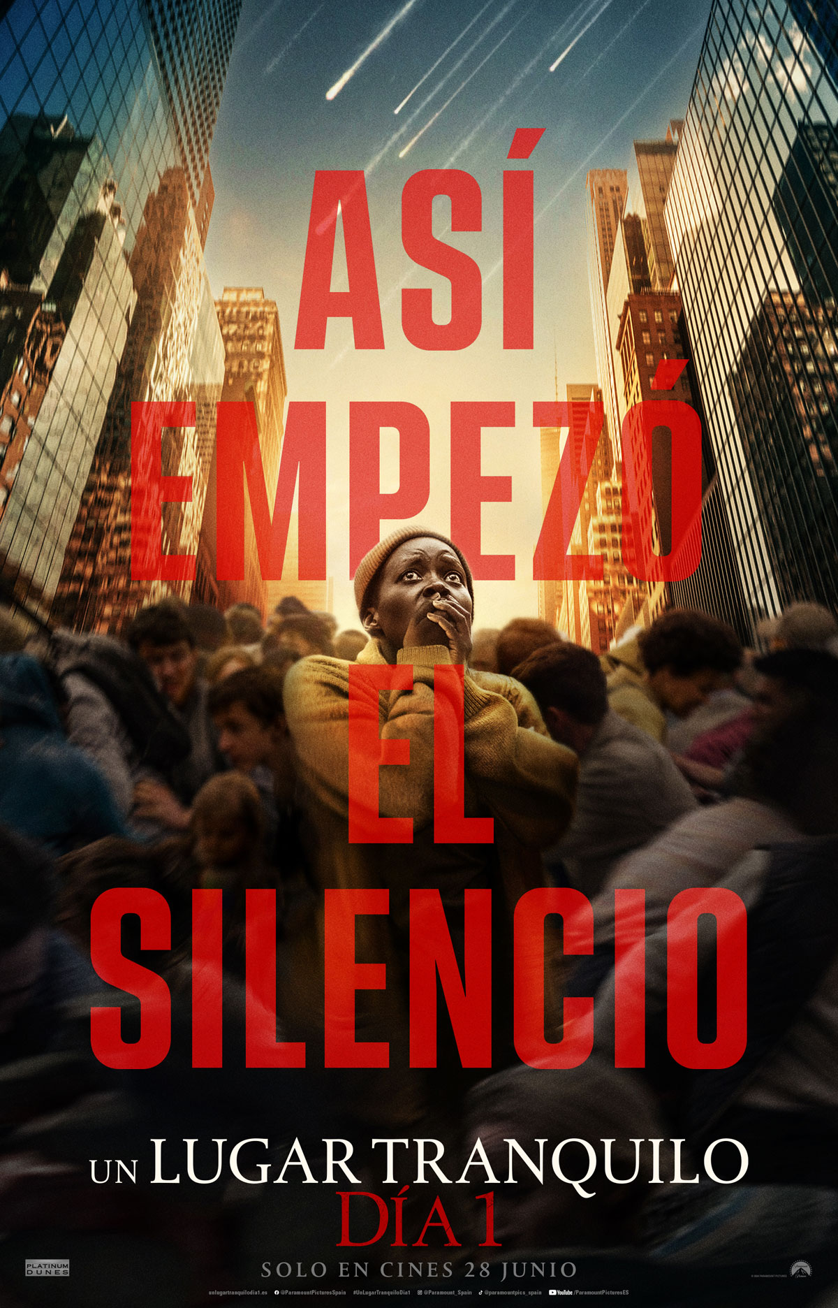 Póster de Un lugar tranquilo: Día uno