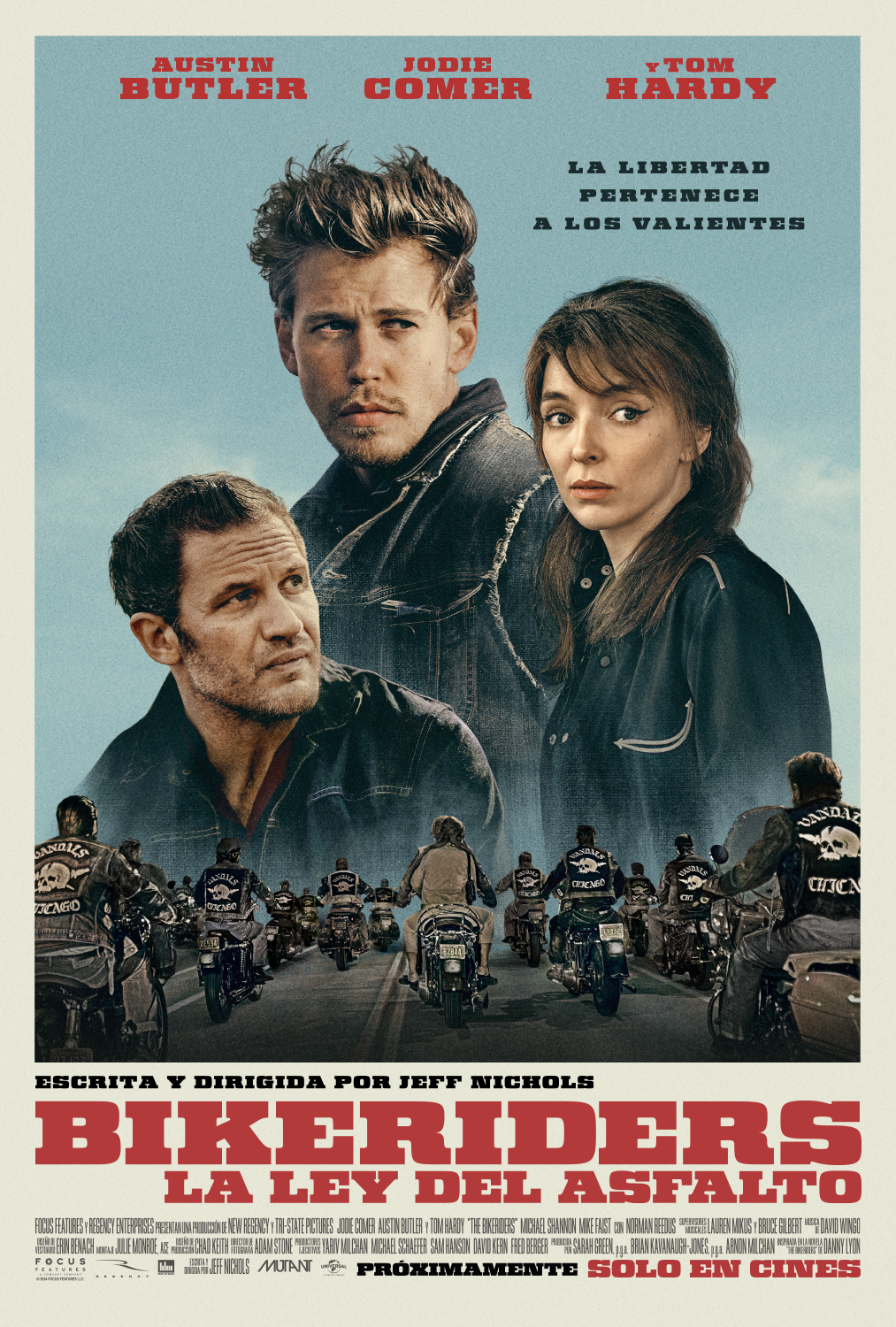 Póster de Bikeriders. La ley del asfalto Póster de Bikeriders. La ley del asfalto
