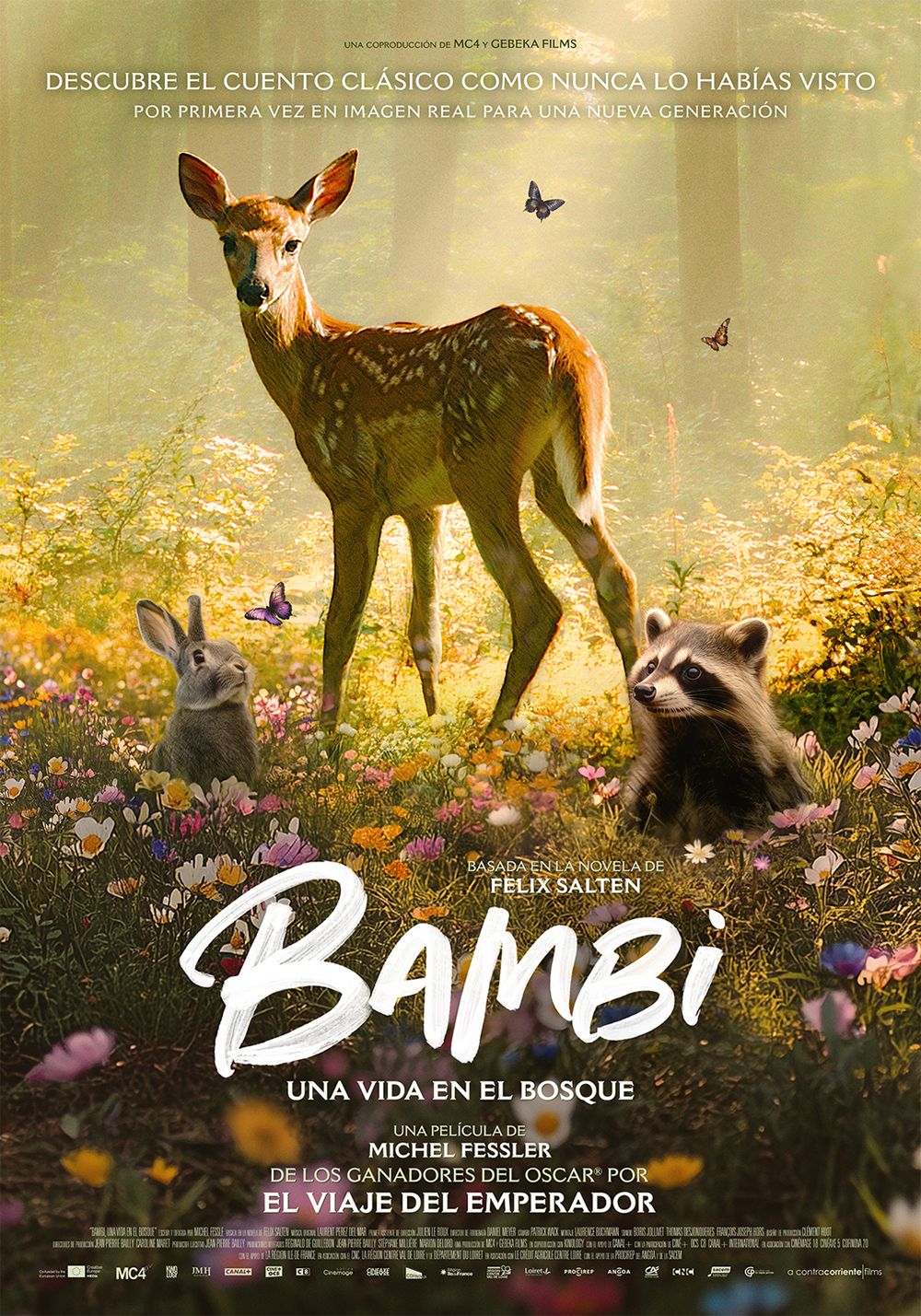 Póster de Bambi, una vida en el bosque