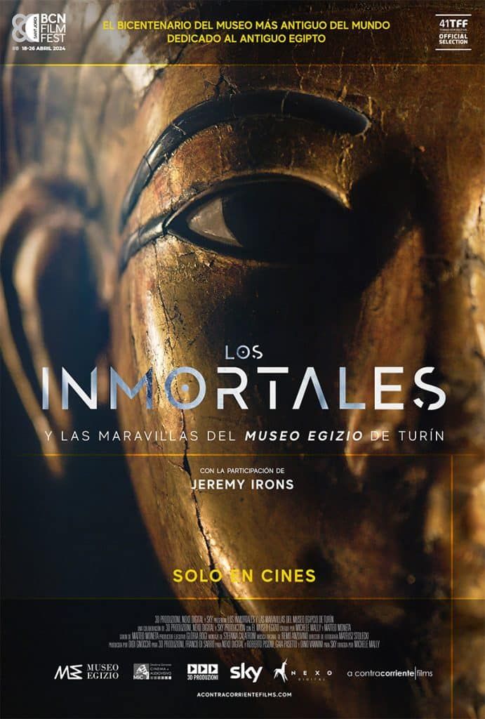 Póster de Los inmortales y las maravillas del museo egizio de Turín