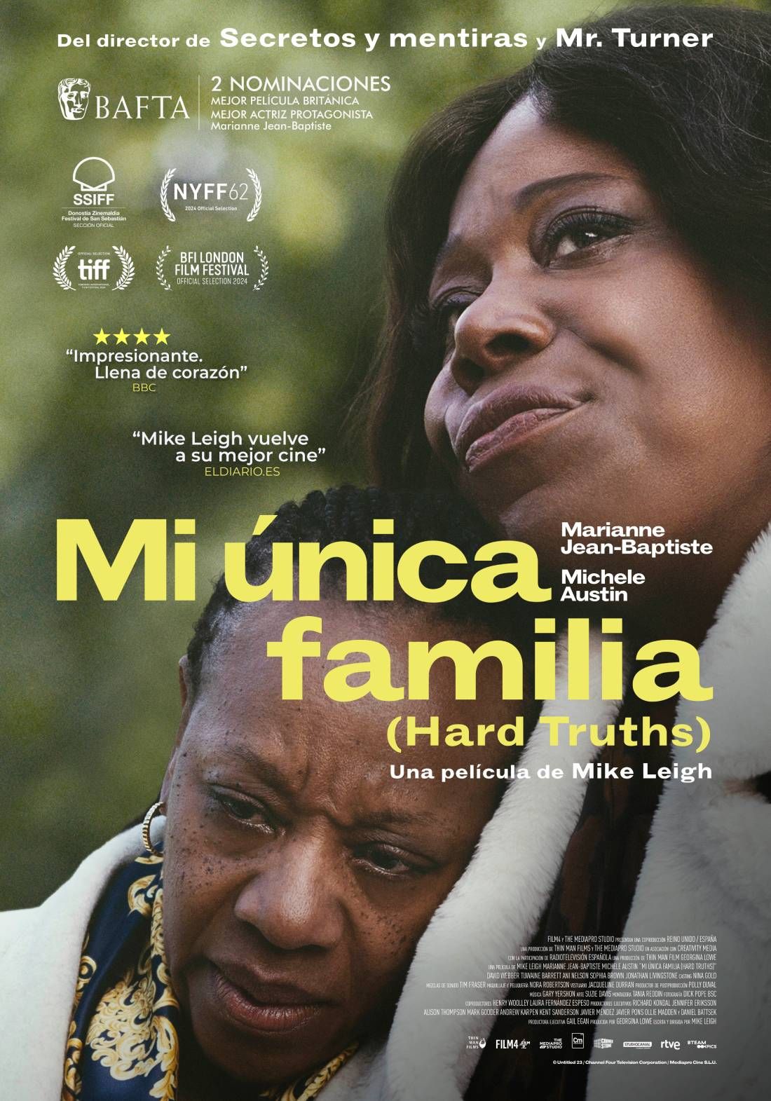 Póster de Mi única familia (Hard Truths)