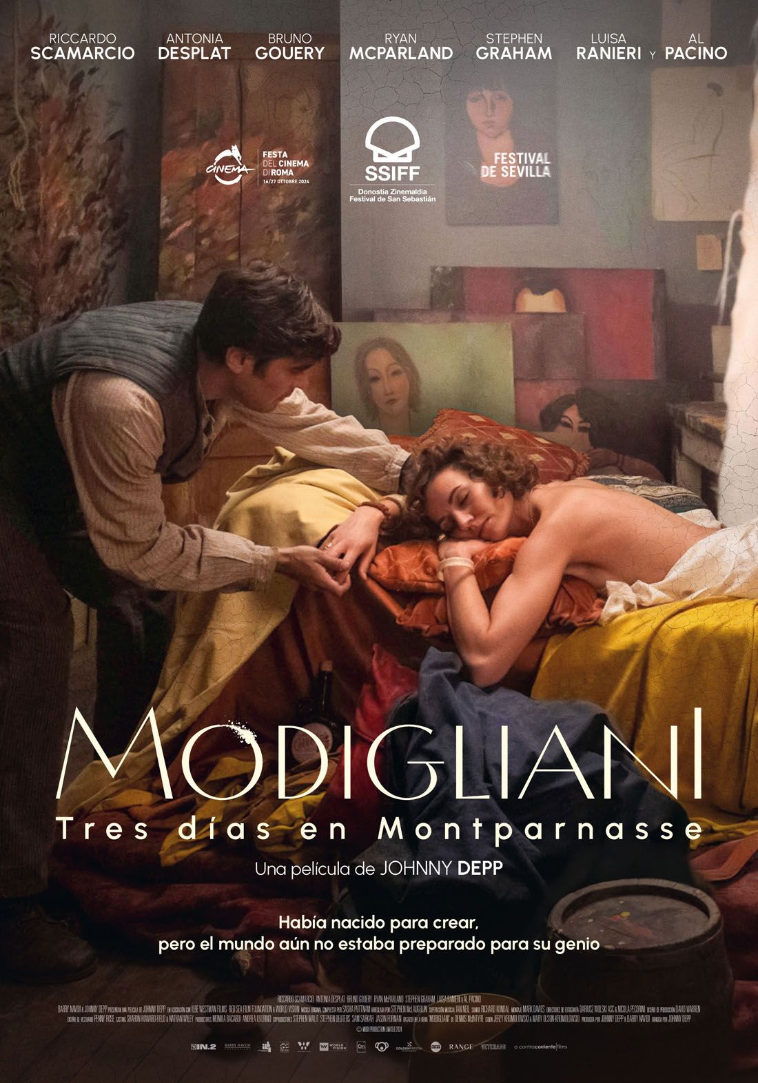 Póster de Modigliani, tres días en Montparnasse