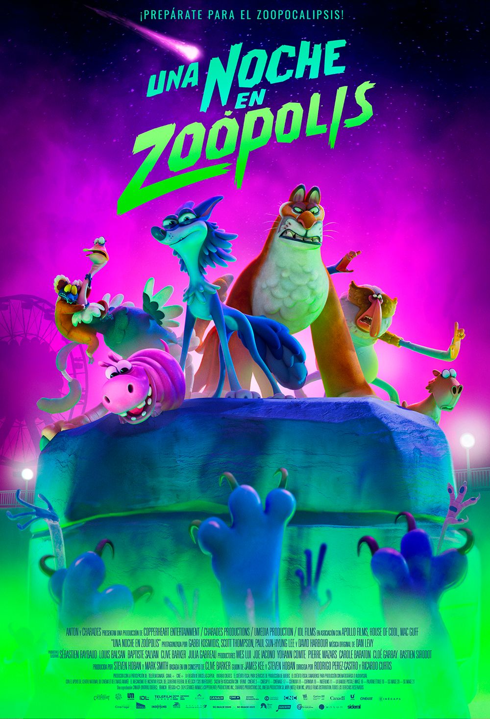 Ficha, tráiler y póster de Una noche en Zoópolis