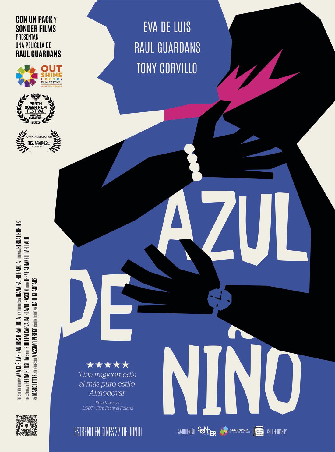 Ficha, tráiler y póster de Azul de niño
