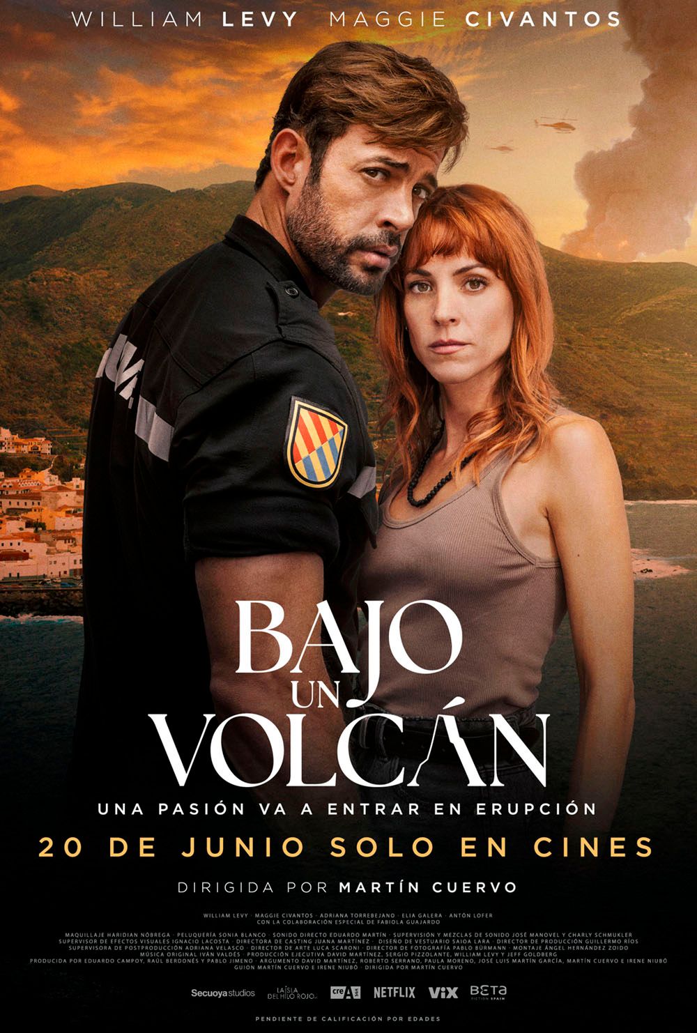 Ficha, tráiler y póster de Bajo un volcán