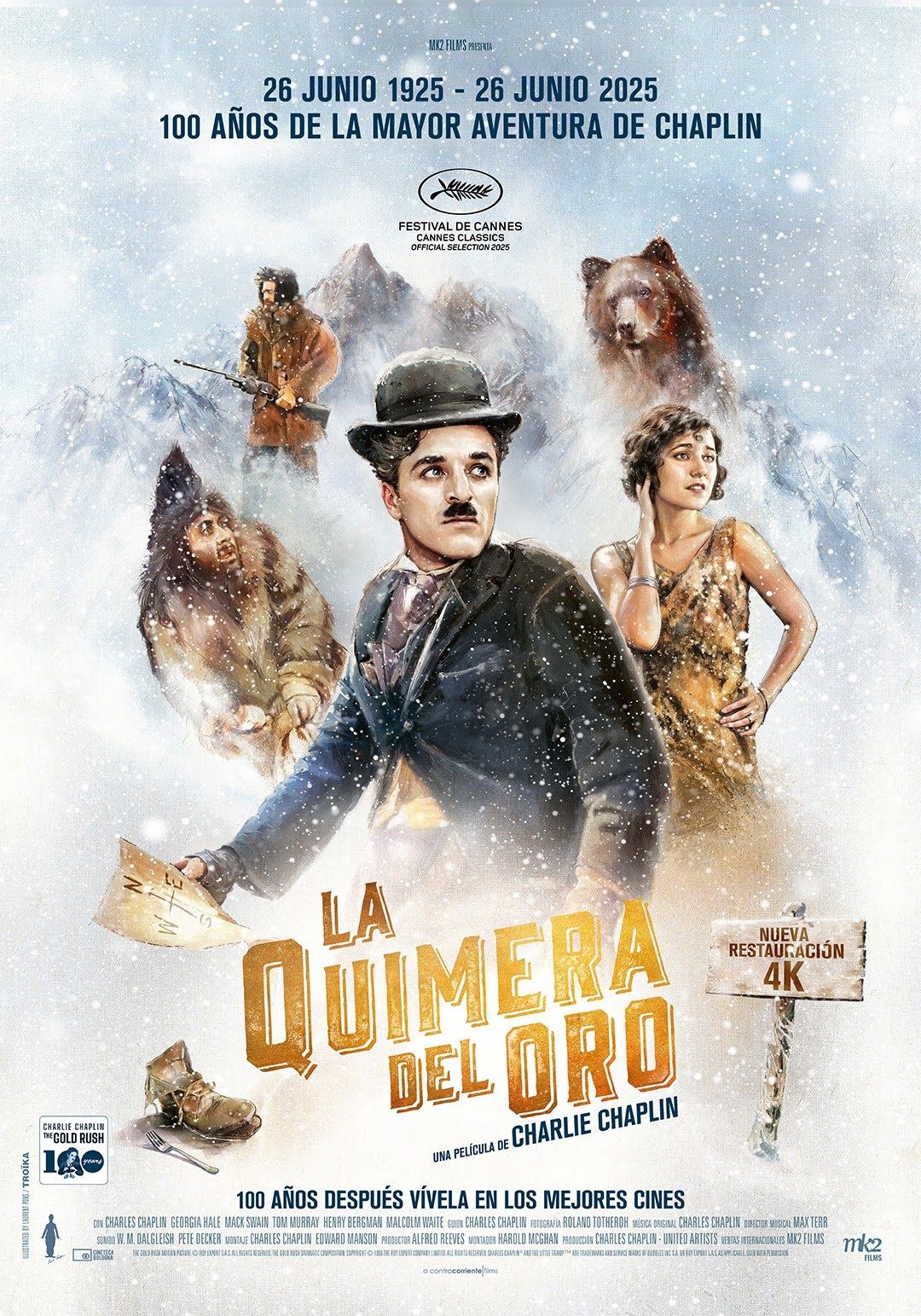 Ficha, tráiler y póster de La quimera del oro
