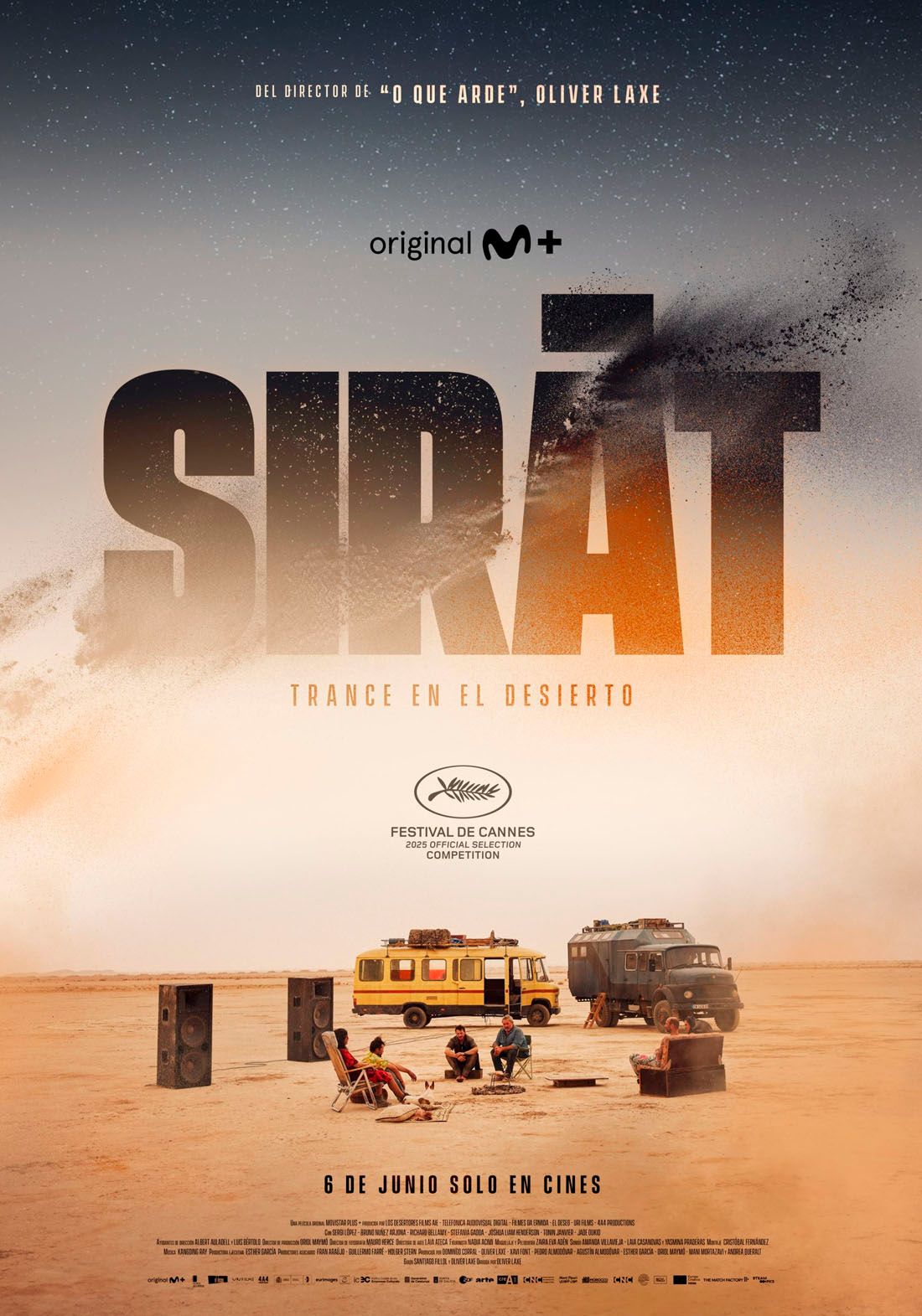 Ficha, tráiler y póster de Sirat. Trance en el desierto
