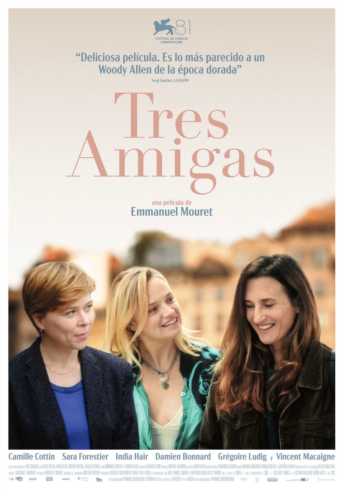 Ficha, tráiler y póster de Tres amigas
