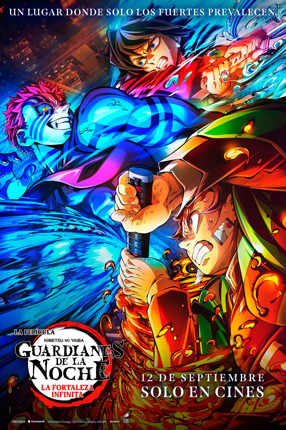 Ficha, tráiler y póster de Guardianes de la Noche (Kimetsu no Yaiba): La Fortaleza Infinita - Parte 1