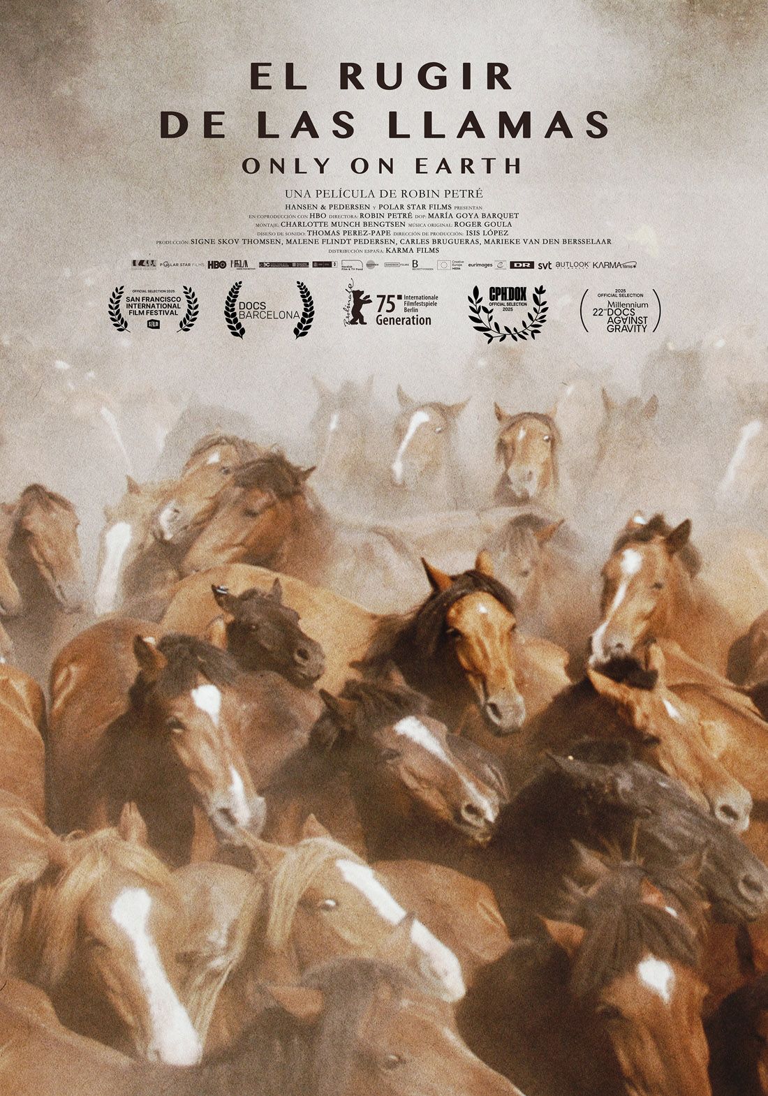 Ficha, tráiler y póster de El rugir de las llamas
