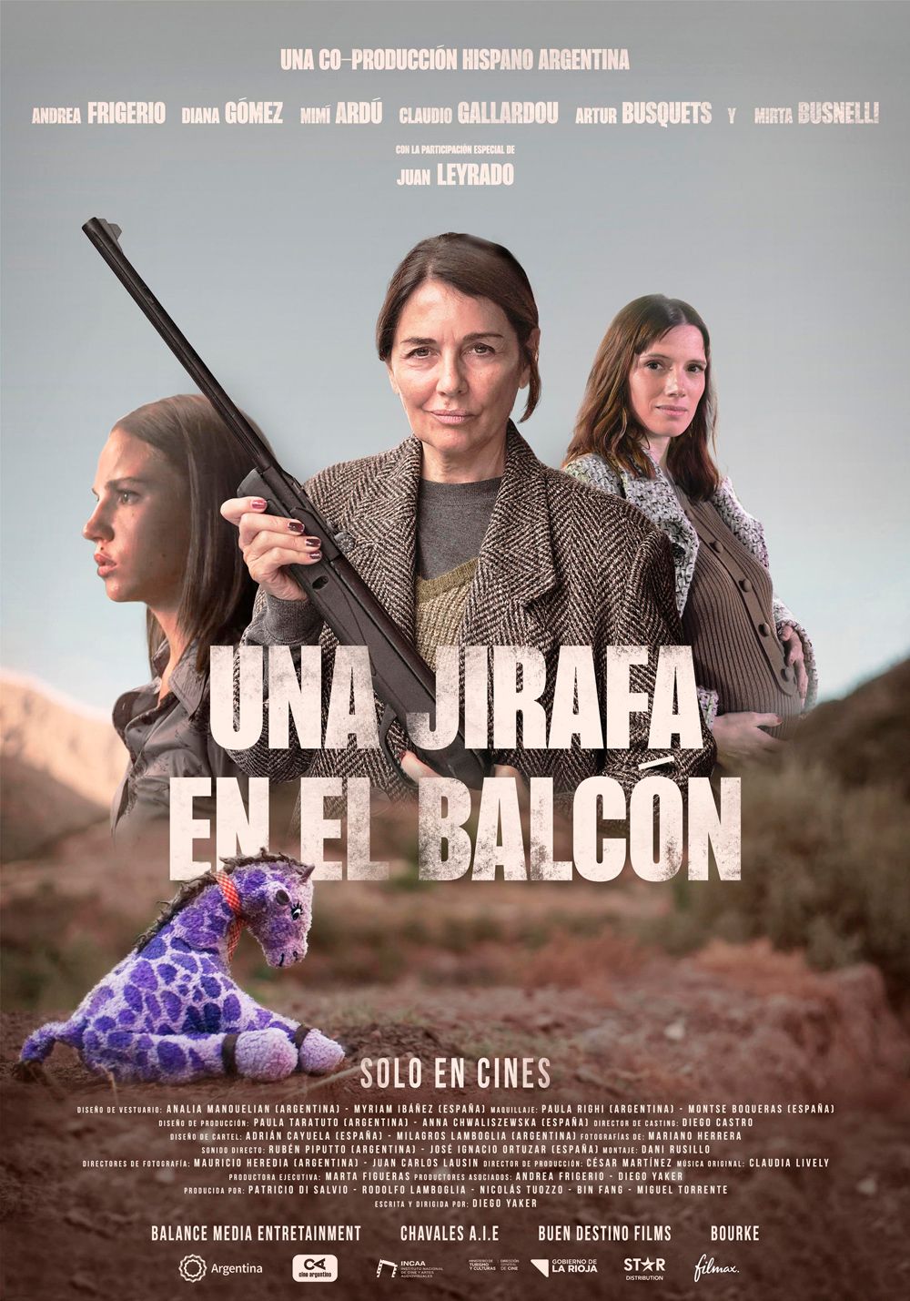 Ficha, tráiler y póster de Una jirafa en el balcón