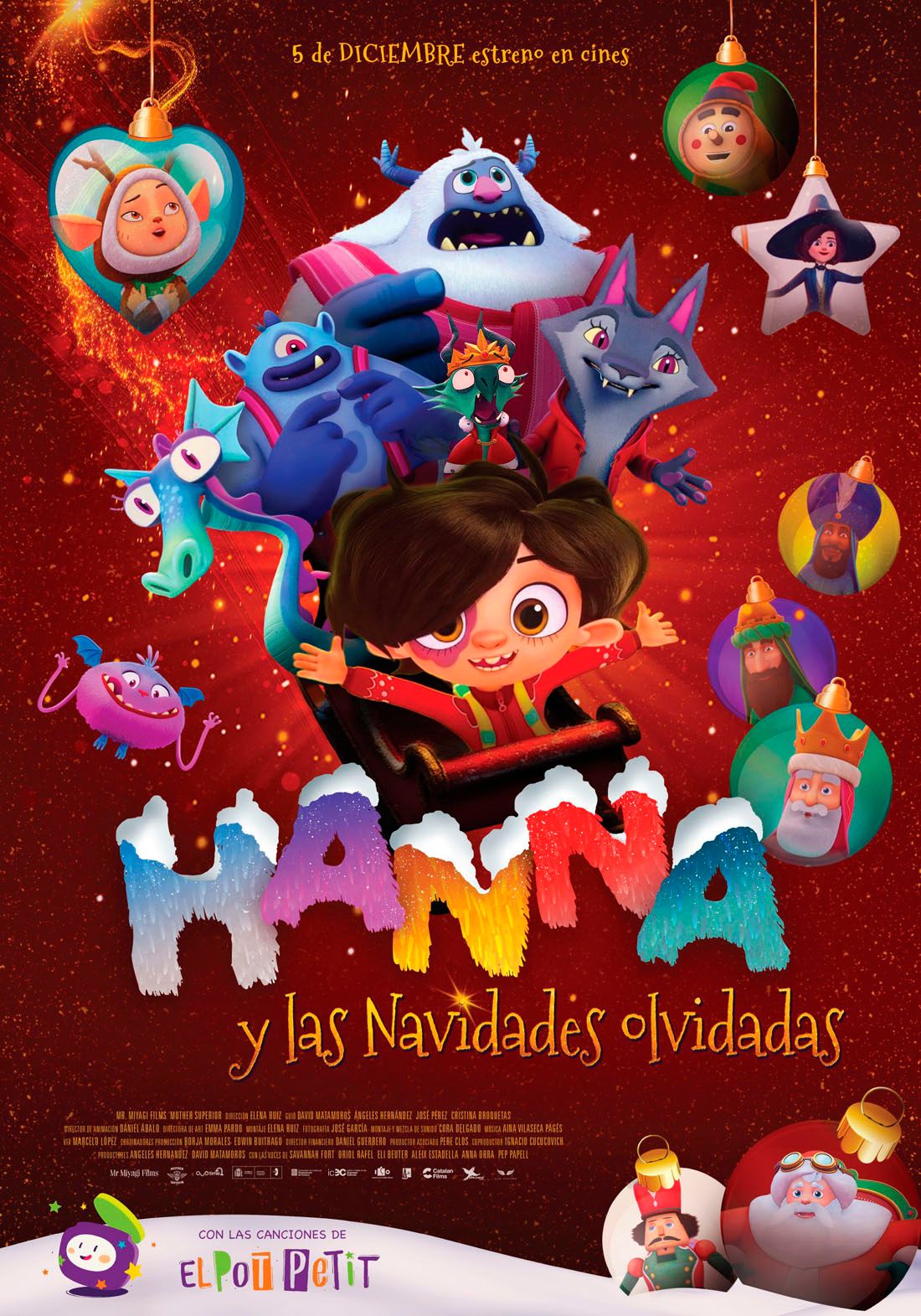Póster de Hanna y las navidades olvidadas