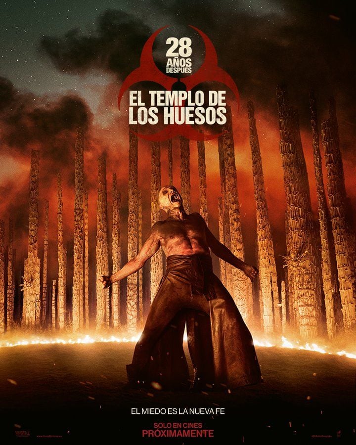 Póster de 28 años después: El Templo de los Huesos