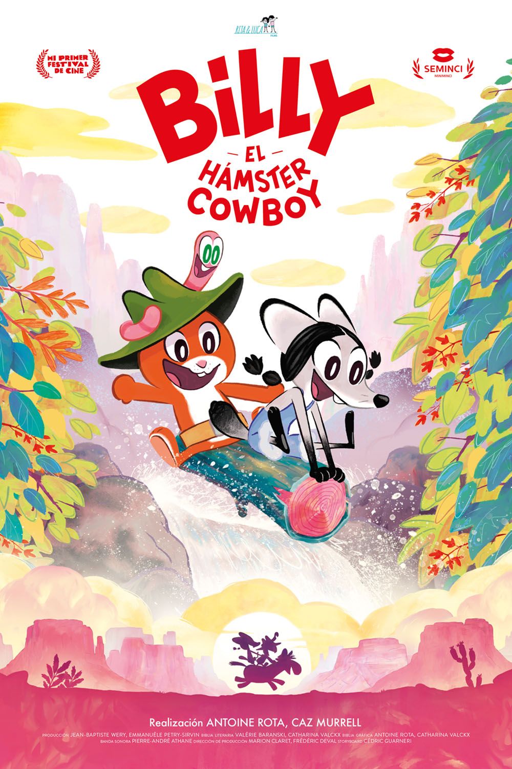 Póster de Billy el hamster cowboy