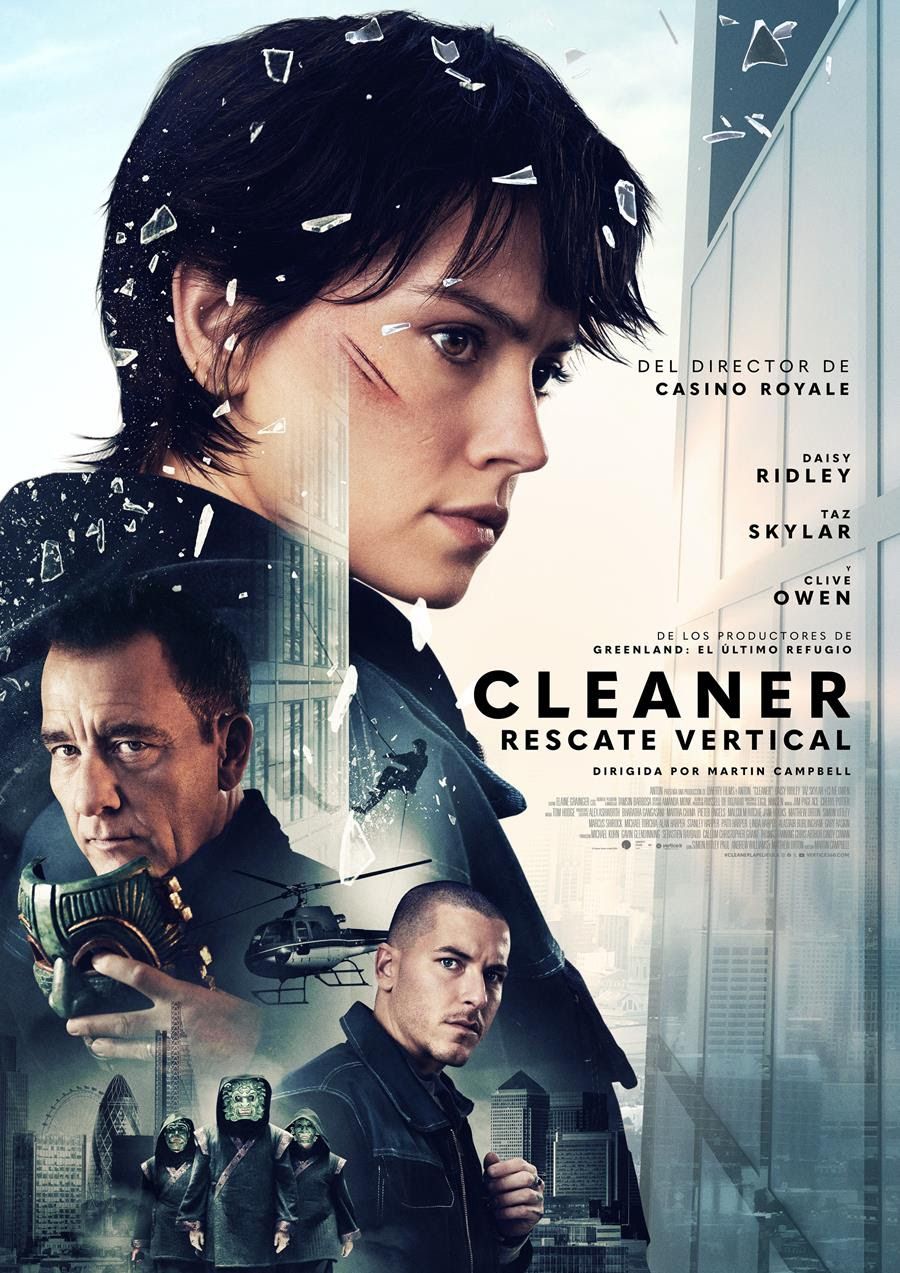 Ficha, tráiler y póster de Cleaner: Rescate vertical