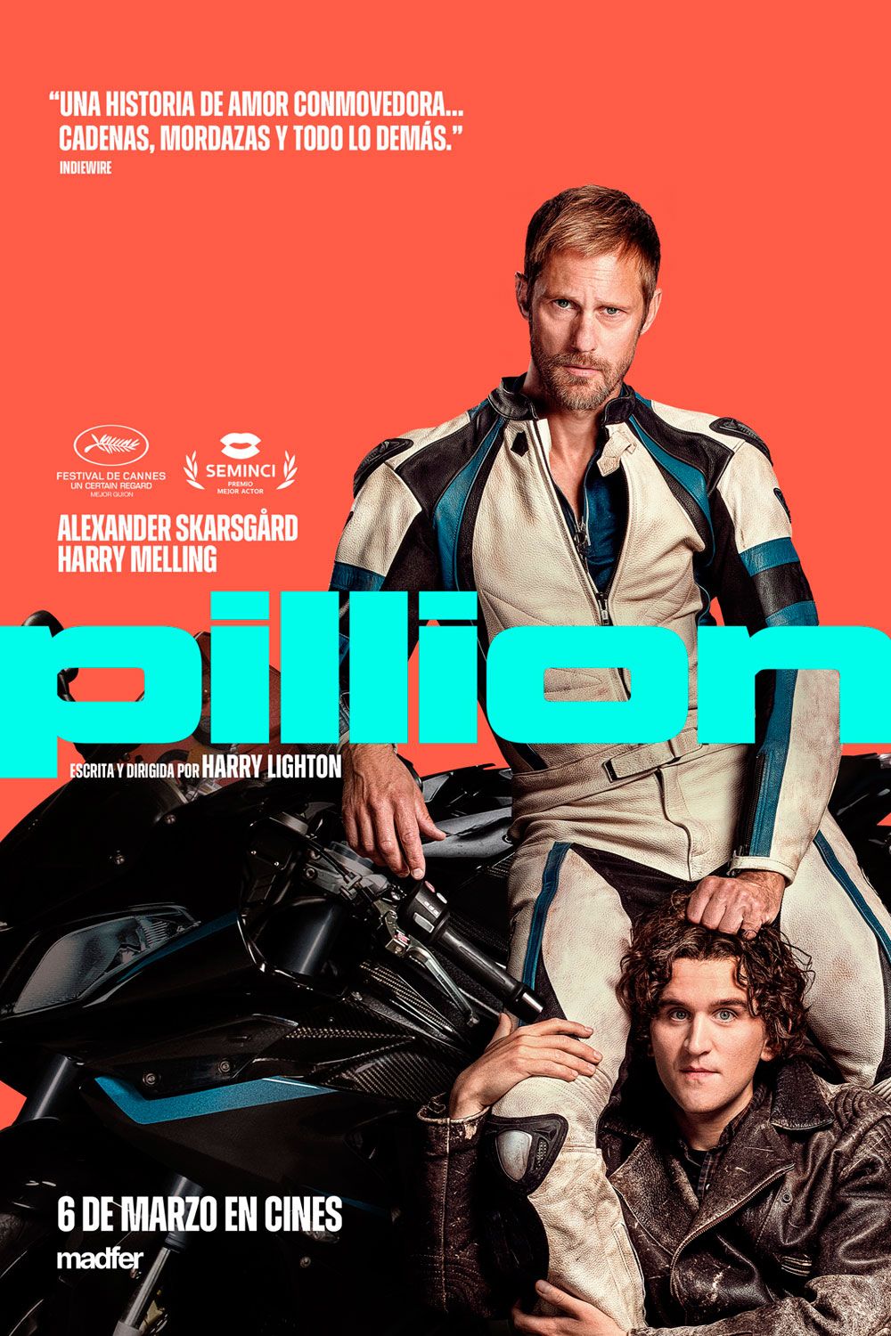Ficha, tráiler y póster de Pillion